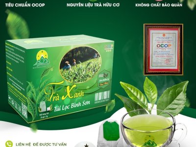 Trà xanh túi lọc Bình Sơn